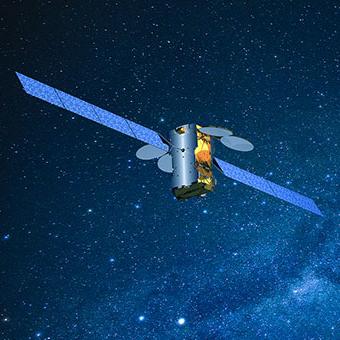 The KA-SAT satellite in space