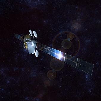 The ViaSat-3 sattelite in space